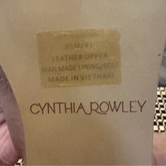 Cynthia Rowley Cosinn Brown Leather Open-Toe Flats Size 9.5 NWOT Women’s - Picture 10 of 12